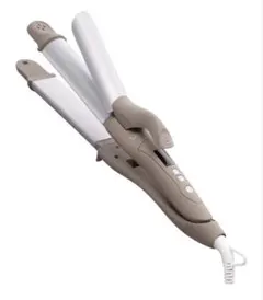 【美品】SALONIA サロニア 2WAY ヘアアイロンコテ 32mm ベージュ