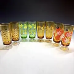 昭和レトロ 珍品 ビキニガール ビアグラス 4客セット 立体造形
