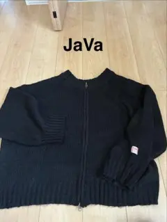新品《JaVa ジャバ》ニットカーディガン ブラック　秋冬物出品！のサムネイル