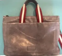 BALLY バリー グレー ビジネスバッグ　ショルダーバッグ