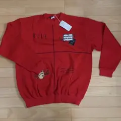 ELLE レッド クルーネック トレーナー 160