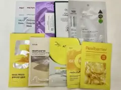 パック シートマスク10枚セット VT・アヌア・魔女工場・ナンバーズインetc