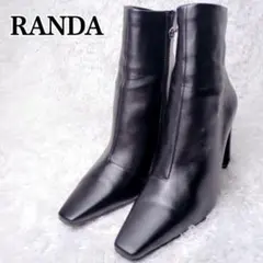 【未使用級】RANDA ショートブーツ チャンキー サイドジップ スクエアトゥのサムネイル