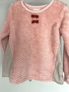 BRANSHES ピンク フリース トップス 120