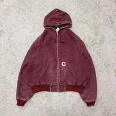 【激渋フェード】 80s Carhartt アクティブパーカー 星タグ CF62