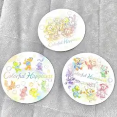 非売品　ダッフィー&フレンズ コースター ディズニーシー　カラフルハピネス
