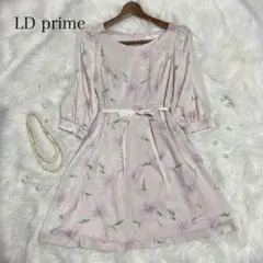 （73）LD prime 姫系　花柄ワンピース　肩シフォン