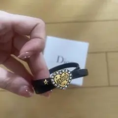 Dior ハート型ロゴ ダブルラップブレスレット•チョーカー