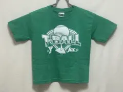 【USAキッズ古着 】T-BALL 野球プリントTシャツのサムネイル