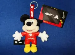 限定品 F1 2026× ディズニー コラボ ミッキー キーホルダーぬいぐるみ