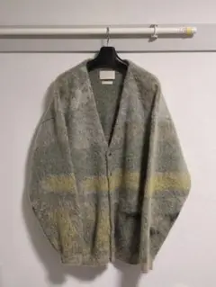 YOKE LANDSCAPE MOHAIR JACQUARD CARDIGAN
