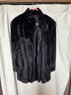 【希少】ヴィンテージ リアルファー ミンクコート ダーク 毛皮 サガミンク相当