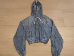tommy jeans　デニム　クロップドパーカー Sのサムネイル