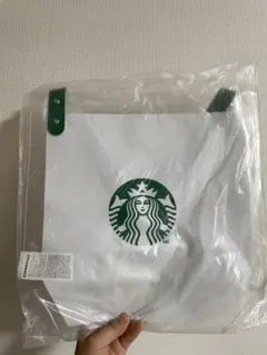 新品　Starbucks 透明トートバッグSummer Bag ショルダー付き