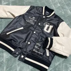 ZARA ジャケット 黒/アイボリー　150cm