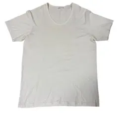 LAD MUSICIAN ラッドミュージシャン Uネック半袖Tシャツ 44 白