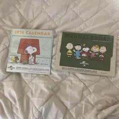 2026年 スヌーピー 卓上カレンダー 日本生命 NISSAY 2個セット