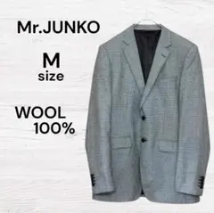 Mr.JUNKO 美品 チェックジャケット メンズジャケット 千鳥格子 グレーのサムネイル