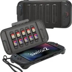 Switch 2 (2025) 対応 保護ケースハード軽量ゲームカード10枚