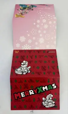 【スーパーマリオ】マリオ＆ピーチのクリスマスカード　マリオカート8