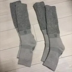 靴下サプリ まるでこたつ おやすみスイッチ 　グレー2足セット