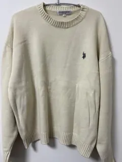 U.S. POLO ASSN. ニットセーター M クリーム色