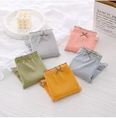 レディースショーツ 5枚セット Lサイズリボン レース かわいい