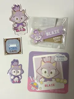 sonic＆friends ソニフレカフェ ブレイズ アクリルスタンド・バッジ