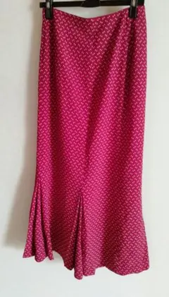 NORMA KAMALI　縮緬ロングスカート