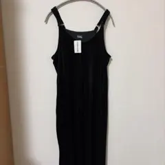 AS KNOW AS Pinky ブラック キャミワンピース