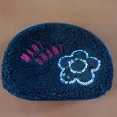 MARY QUANT ボアポーチ 黒 デイジー