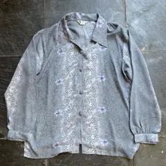 y2k グランジ 総柄 シャツ パンク アーカイブ ビンテージ 00s