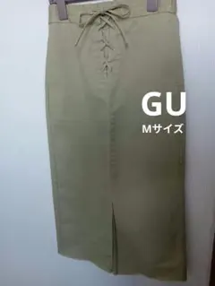 GU ロングタイトスカート 薄いグリーン系 Mサイズ 美品