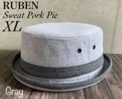 RUBEN Sweat Pork Pie ハット XL グレー
