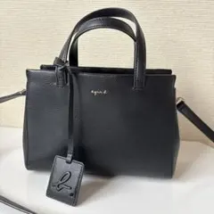 美品　アニエスベー　ショルダーバッグ　本革