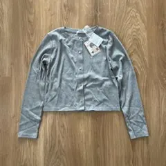 新品未使用　しまむら　Khalita テレコカーディガン グレー L