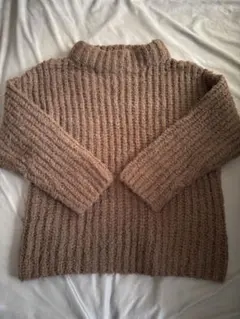 ニット　ダークブラウン