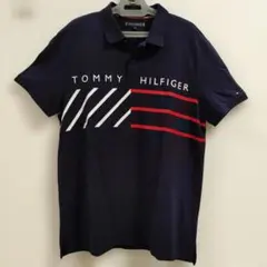 TOMMY HILFIGER ポロシャツ ネイビー XL