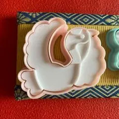 【J15】お祝い鶴(M)　祝鶴還暦正月　寿スタンプクッキー型
