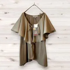 【新品】SEASON REASON ビックカラーブラウス（L）ベージュ　可愛い