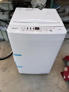 引き取り限定●Hisense 縦型洗濯機 4.5kg 本体 2020年製