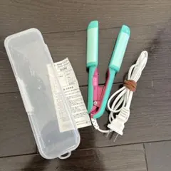 携帯用 2way ミニヘアアイロン ストレート＆カール