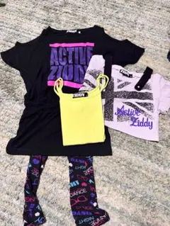 ZIDDY ジディー 130 まとめセット Tシャツ レギンス 4点 女の子のサムネイル