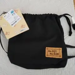 ポケモン 巾着ショルダーバッグ　パモ×パピモッチ　黒　ポケットモンスター