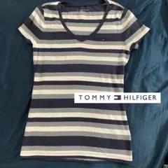 【美品】tommyHILFIGERボーダー カットソー　Tシャツ
