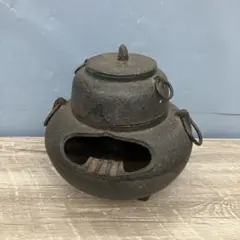 茶釜 八角釜 茶道具 銘 錆 風景 山水 雨 - メルカリ