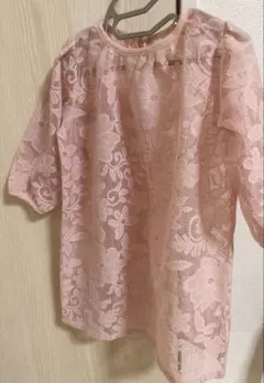 softcheese しまむら　ソフトチーズ　レースワンピース　80