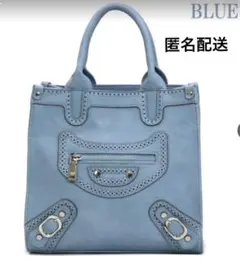 （ほぼ新品）GUSCIO 2WAY ハンドバッグ　スクエア型　ショルダー付きのサムネイル