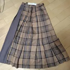 【新品】Te chichi ロングスカート　フリーサイズ　チェック