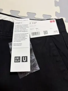 UNIQLO Uワイドフィットチノ ブラック　79cm